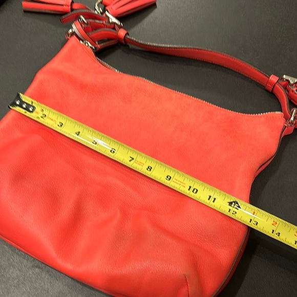 Coach red coral leather Shoulder and crossbody Bag - Picture 14 of 16